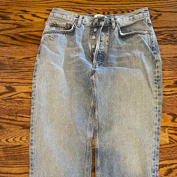 Agolde 90s Pinch Waist Straight Leg Raw Hem - Picture 6 of 7